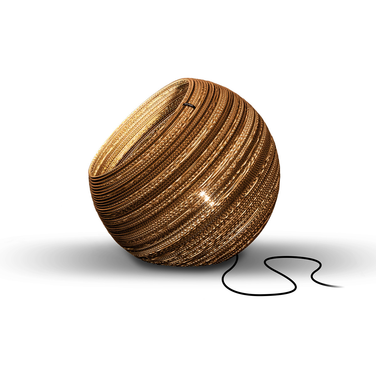 Think Paper Tafellamp Globe 440 Ø 44 cm bruin