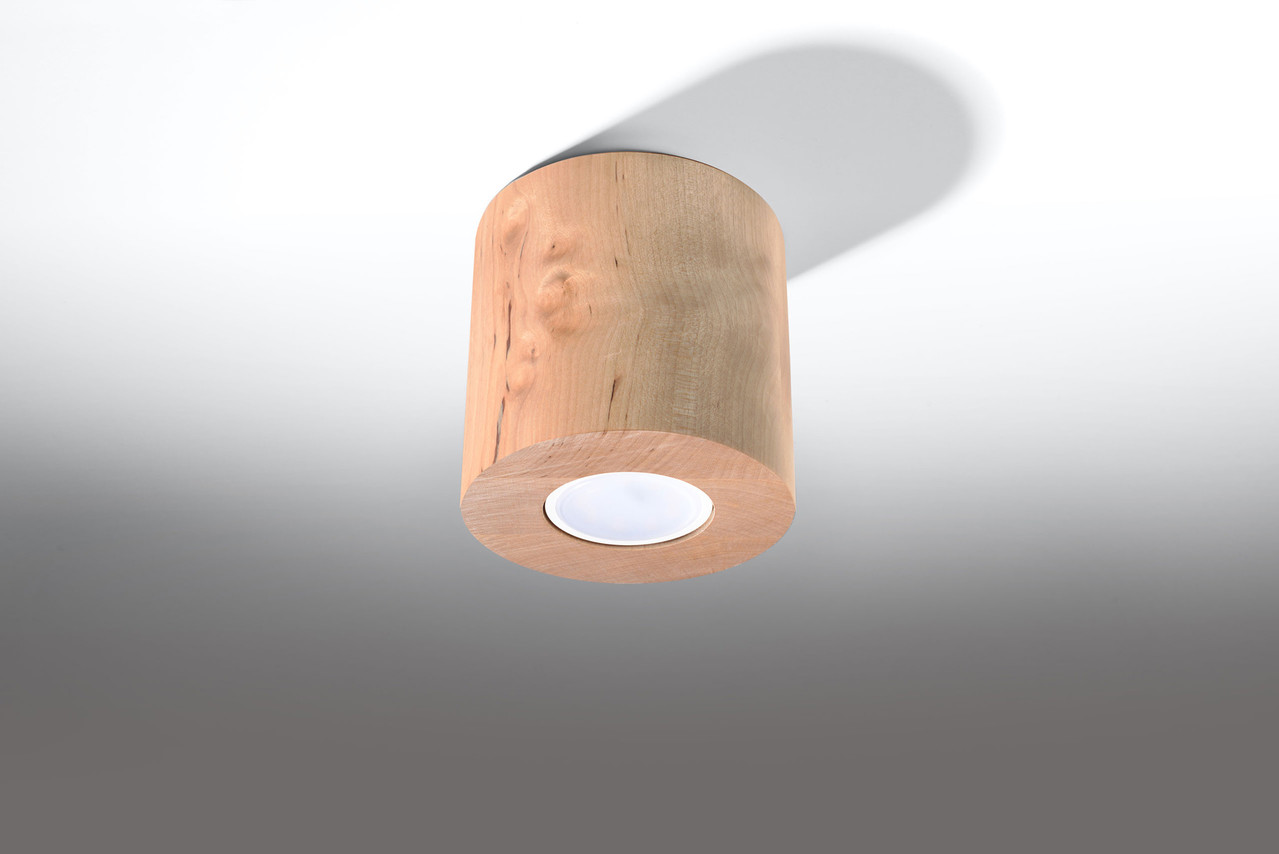 Sollux Plafondlamp Orbis hout