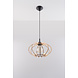Sollux Hanglamp Mandelino Ø 35 cm hout Sollux Hanglamp Mandelino Ø 35 cm hout