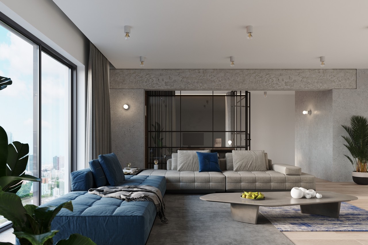 Sollux Plafondlamp Salgado beton Sollux Plafondlamp Salgado beton