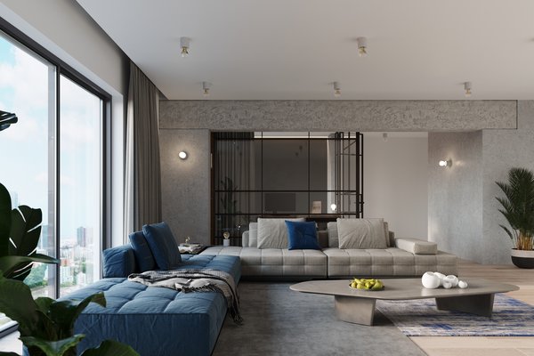 Sollux Plafondlamp Salgado beton Sollux Plafondlamp Salgado beton