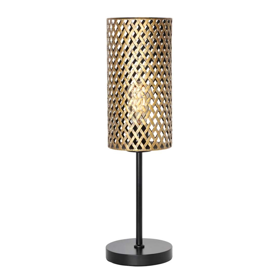 Freelight Tafellamp Cestino H 57 cm zwart - goud