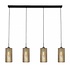 Hanglamp Cestino 4 lichts L 120 cm zwart - goud Hanglamp Cestino 4 lichts L 120 cm zwart - goud