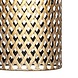 Freelight Hanglamp Cestino 3 lichts L 100 cm zwart - goud Freelight Hanglamp Cestino 3 lichts L 100 cm zwart - goud