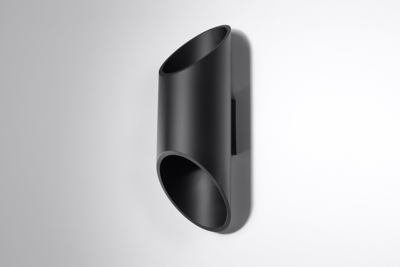 Sollux Wandlamp Penne H 30 cm zwart