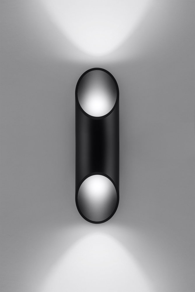 Sollux Wandlamp Penne H 30 cm zwart