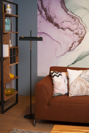 Lucide GLENDALE - Vloerlamp - 2xE27 - Zwart Lucide GLENDALE - Vloerlamp - 2xE27 - Zwart