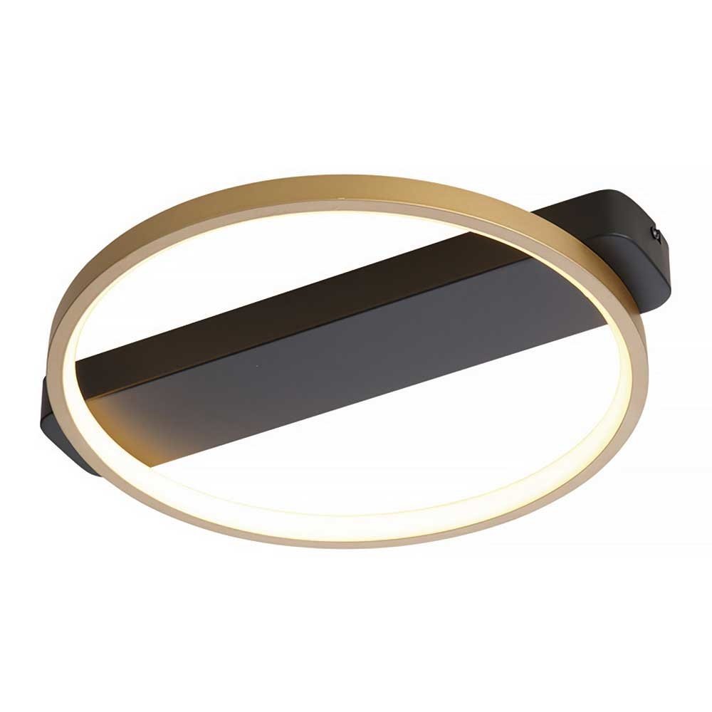 Freelight Plafondlamp Cintura Ø 35 cm zwart goud Freelight Plafondlamp Cintura Ø 35 cm zwart goud