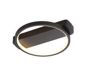 Freelight Plafondlamp Cintura Ø 26 cm zwart Freelight Plafondlamp Cintura Ø 26 cm zwart