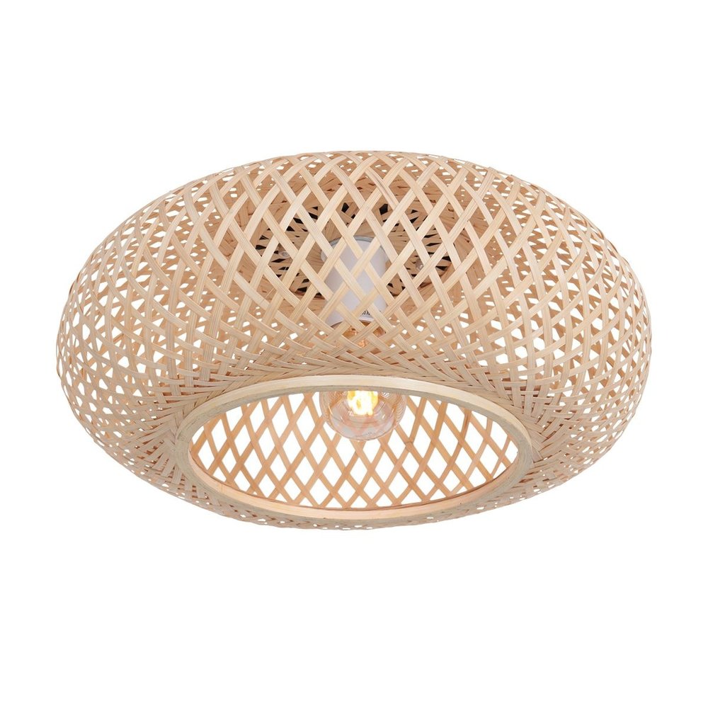 Anne Light & home Plafondlamp Maze Ø 42 cm bamboe beige Anne Light & home Plafondlamp Maze Ø 42 cm bamboe beige