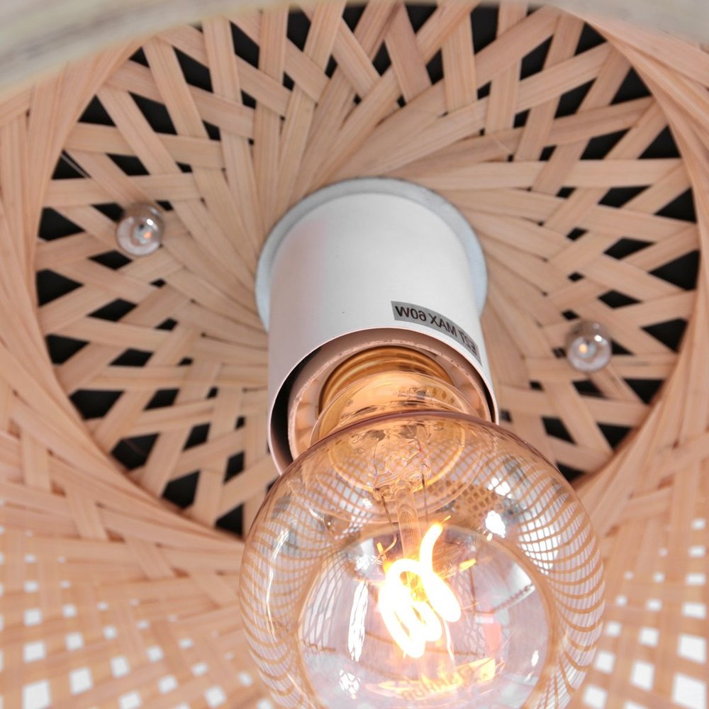 Anne Light & home Plafondlamp Maze Ø 42 cm bamboe beige Anne Light & home Plafondlamp Maze Ø 42 cm bamboe beige