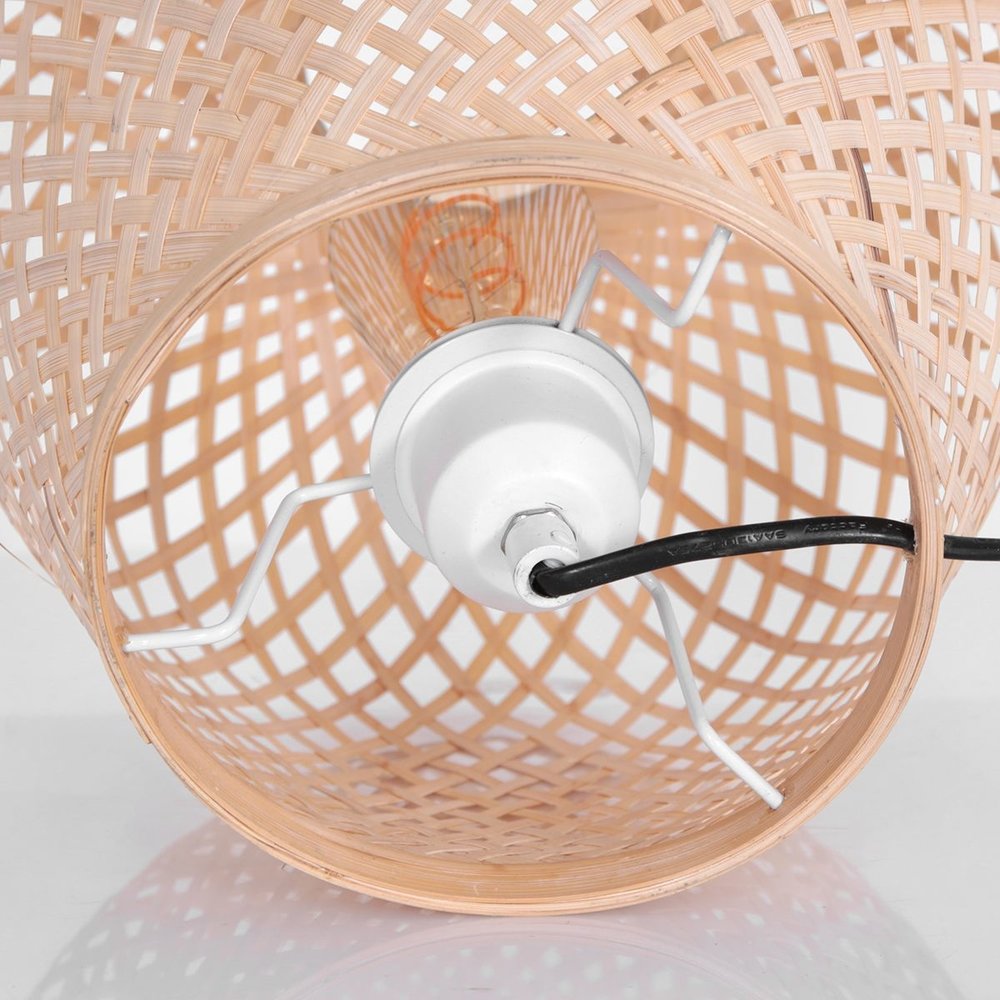 Anne Light & home Tafellamp Maze H 30 cm Bamboe beige