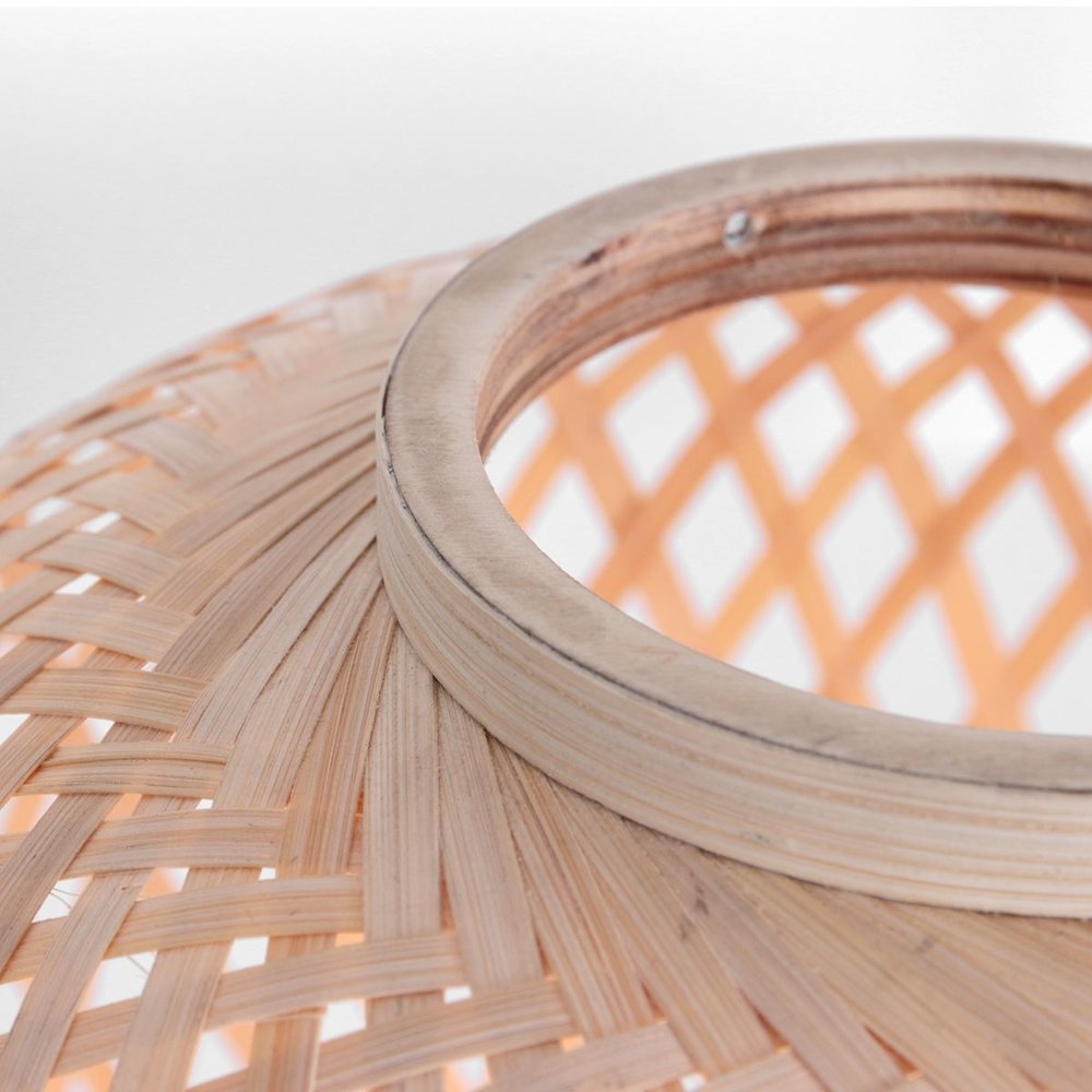 Anne Light & home Tafellamp Maze H 30 cm Bamboe beige
