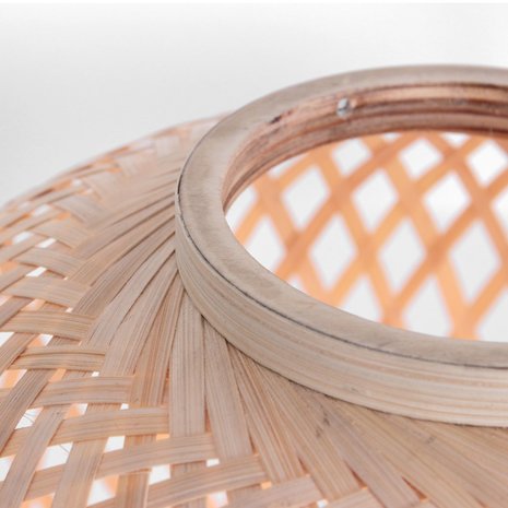 Anne Light & home Tafellamp Maze H 30 cm Bamboe beige