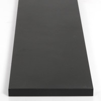 Plafondplaat 100 x 25 cm - zonder gaten - zwart