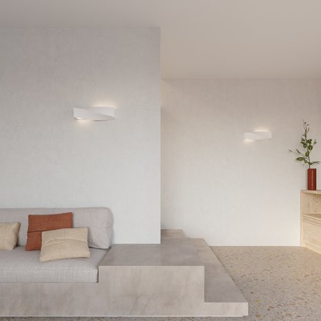 Sollux Wandlamp Sigma L 42 cm gips wit Sollux Wandlamp Sigma L 42 cm gips wit