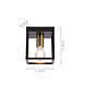 Paul Neuhaus Plafondlamp Fabio B 15 cm H 20 cm zwart goud Paul Neuhaus Plafondlamp Fabio B 15 cm H 20 cm zwart goud