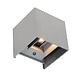 Steinhauer Buitenlamp Boxx incl. LED 2 lichts dag nacht sensor mat chroom Steinhauer Buitenlamp Boxx incl. LED 2 lichts dag nacht sensor mat chroom