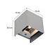 Steinhauer Buitenlamp Boxx incl. LED 2 lichts dag nacht sensor mat chroom Steinhauer Buitenlamp Boxx incl. LED 2 lichts dag nacht sensor mat chroom