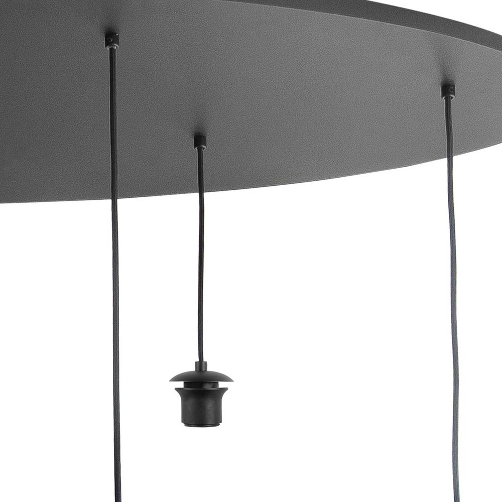 Highlight Plafondplaat 5 lichts ovaal L 100 x  B 35 cm met snoer en fittingen Highlight Plafondplaat 5 lichts ovaal L 100 x  B 35 cm met snoer en fittingen