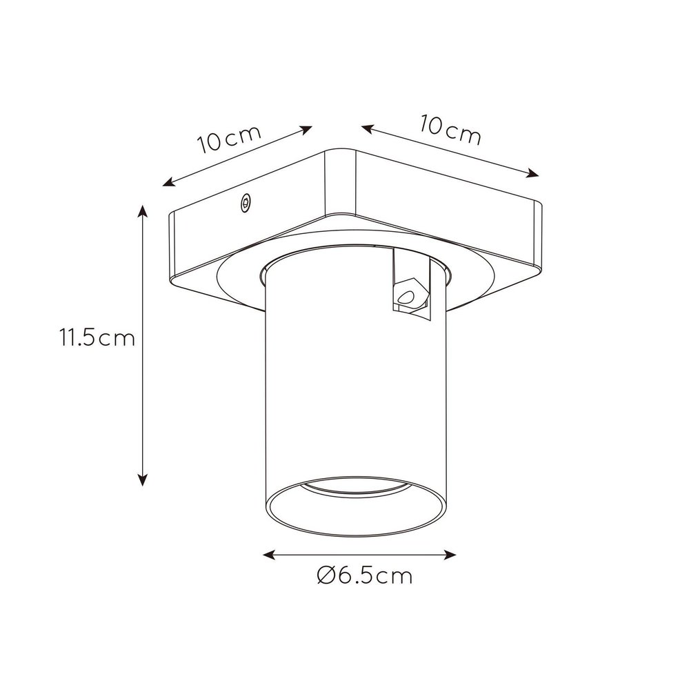 Artdelight Spot Megano 1 lichts mat goud