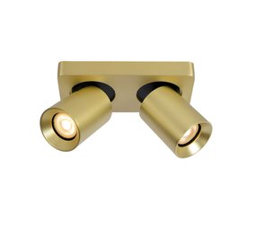 Artdelight Spot Megano 2 lichts balk mat goud
