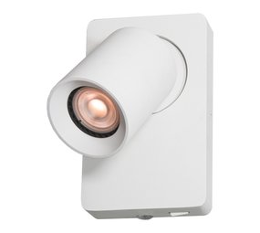 Artdelight Wandlamp Megano 1 lichts wit Artdelight Wandlamp Megano 1 lichts wit