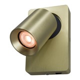 Artdelight Wandlamp Megano 1 lichts mat goud Artdelight Wandlamp Megano 1 lichts mat goud