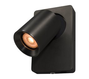 Artdelight Wandlamp Megano 1 lichts antraciet Artdelight Wandlamp Megano 1 lichts antraciet