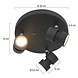 Steinhauer Spot natasja LED 790z5w zwart Steinhauer Spot natasja LED 790z5w zwart