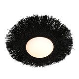 Anne Light & home Plafondlamp Aura Ø 50 Riet - zwart Anne Light & home Plafondlamp Aura Ø 50 Riet - zwart