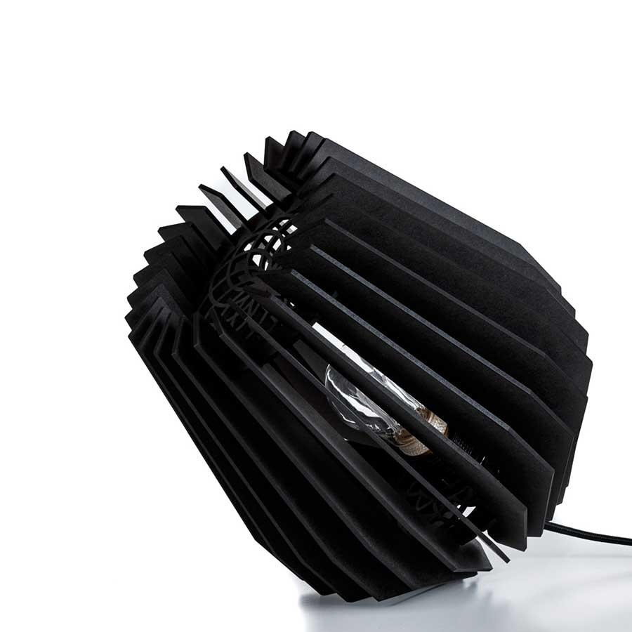 Blij Design Tafellamp Corner Ø 24 cm zwart