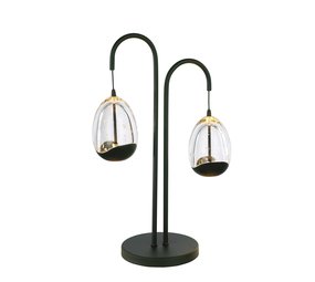 Highlight Tafellamp Clear Egg 2 lichts H 48 cm helder-zwart