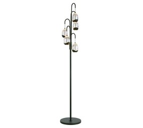 Highlight Vloerlamp Clear Egg 5 lichts H 166 cm helder-zwart Highlight Vloerlamp Clear Egg 5 lichts H 166 cm helder-zwart
