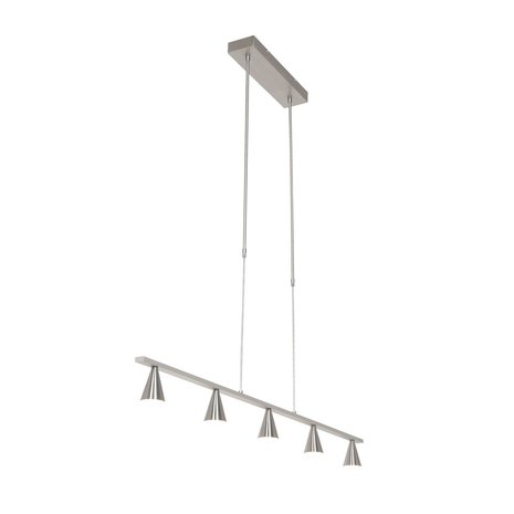 Steinhauer Hanglamp Vortex 5 lichts L 120 cm mat chroom Steinhauer Hanglamp Vortex 5 lichts L 120 cm mat chroom