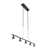 Steinhauer Hanglamp Vortex 5 lichts L 120 cm zwart Steinhauer Hanglamp Vortex 5 lichts L 120 cm zwart