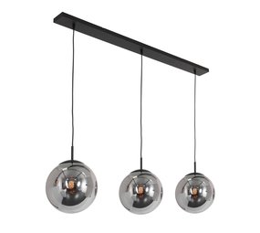 Steinhauer Hanglamp bollique L 120 cm 3 lichts 3122 zwart Steinhauer Hanglamp bollique L 120 cm 3 lichts 3122 zwart