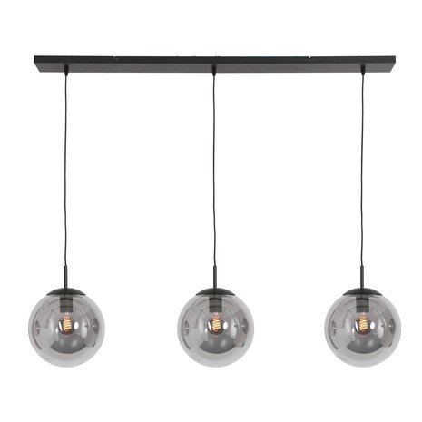 Steinhauer Hanglamp bollique L 120 cm 3 lichts 3122 zwart Steinhauer Hanglamp bollique L 120 cm 3 lichts 3122 zwart