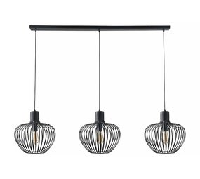 Freelight Hanglamp Arraffone 3 lichts L 140 cm Ø 30 cm zwart Freelight Hanglamp Arraffone 3 lichts L 140 cm Ø 30 cm zwart