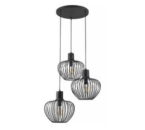 Freelight Hanglamp Arraffone 3 lichts Ø 40 cm zwart