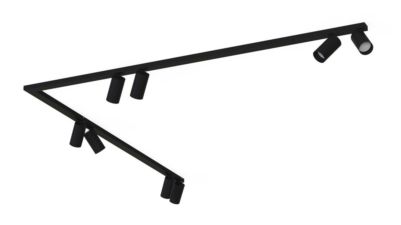 Nowodvorski Railsysteem Mono bocht 8 lichts 2x 150 cm zwart Nowodvorski Railsysteem Mono bocht 8 lichts 2x 150 cm zwart
