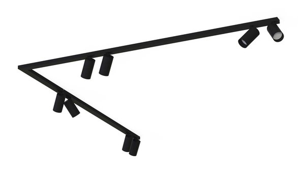 Nowodvorski Railsysteem Mono bocht 8 lichts 2x 150 cm zwart Nowodvorski Railsysteem Mono bocht 8 lichts 2x 150 cm zwart