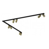 Nowodvorski Railsysteem Mono bocht 8 lichts 2x 150 cm zwart - goud Nowodvorski Railsysteem Mono bocht 8 lichts 2x 150 cm zwart - goud