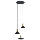 Nowodvorski Hanglamp Hermanos 3 lichts Ø 30 cm zwart - goud Nowodvorski Hanglamp Hermanos 3 lichts Ø 30 cm zwart - goud