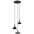 Hanglamp Hermanos 3 lichts Ø 30 cm zwart - goud Hanglamp Hermanos 3 lichts Ø 30 cm zwart - goud