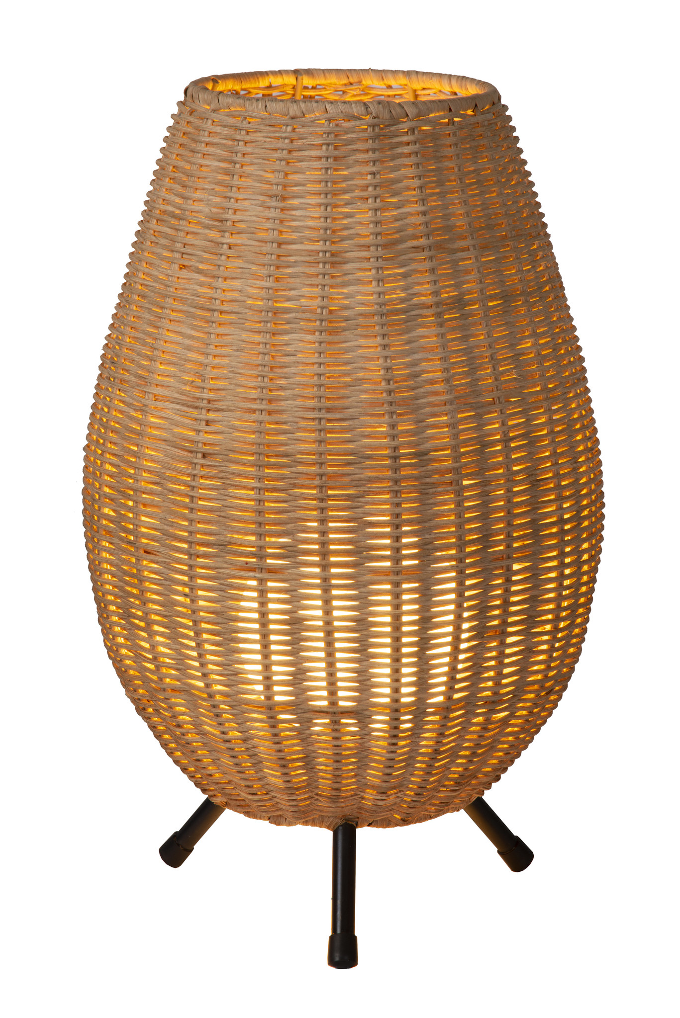 Lucide COLIN - Tafellamp - Ø 22 cm - 1xG9 - Licht hout