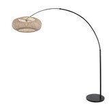 Steinhauer Vloerlamp Sparkled light bamboe beige zwart Steinhauer Vloerlamp Sparkled light bamboe beige zwart