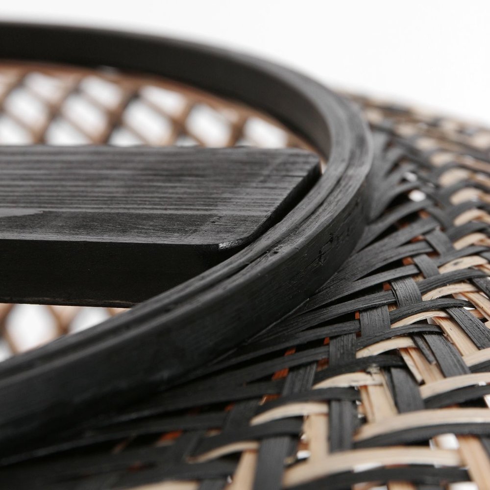 Steinhauer Vloerlamp Sparkled light bamboe zwart