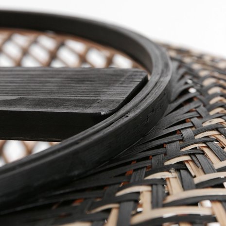 Steinhauer Vloerlamp Sparkled light bamboe zwart