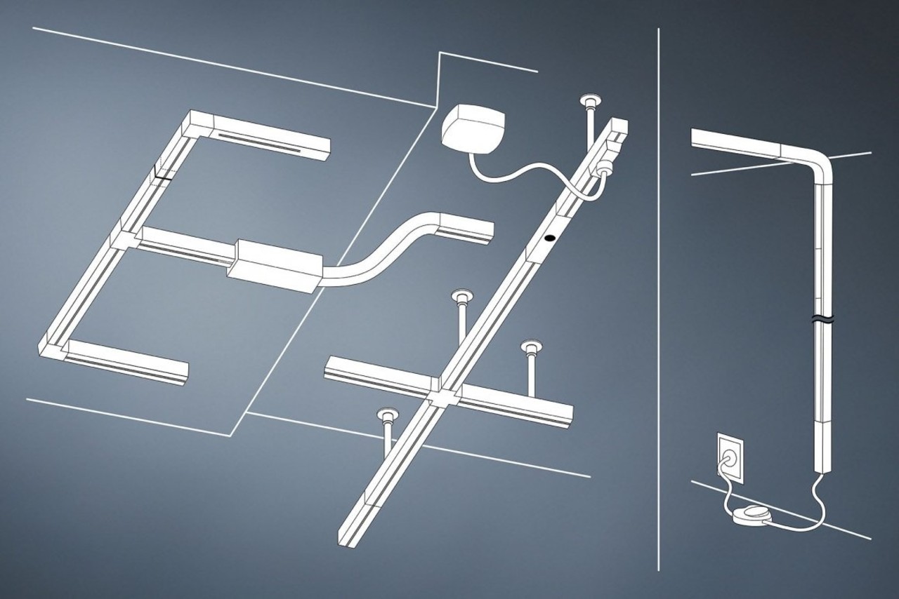Paulmann Rails Flex bocht zwart Paulmann Rails Flex bocht zwart